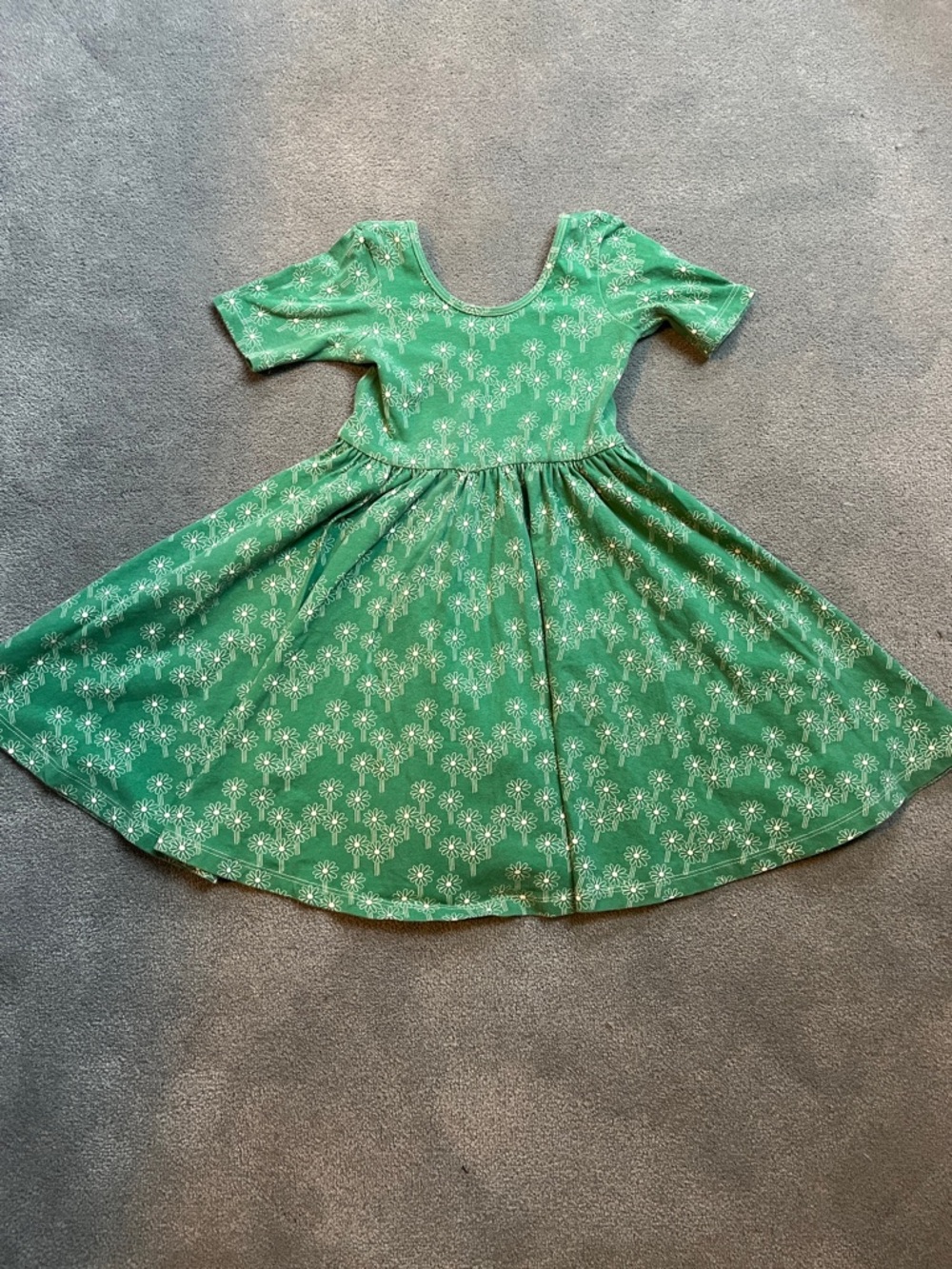 Gently-Used Green Alice + Ames twirl dress, size 6